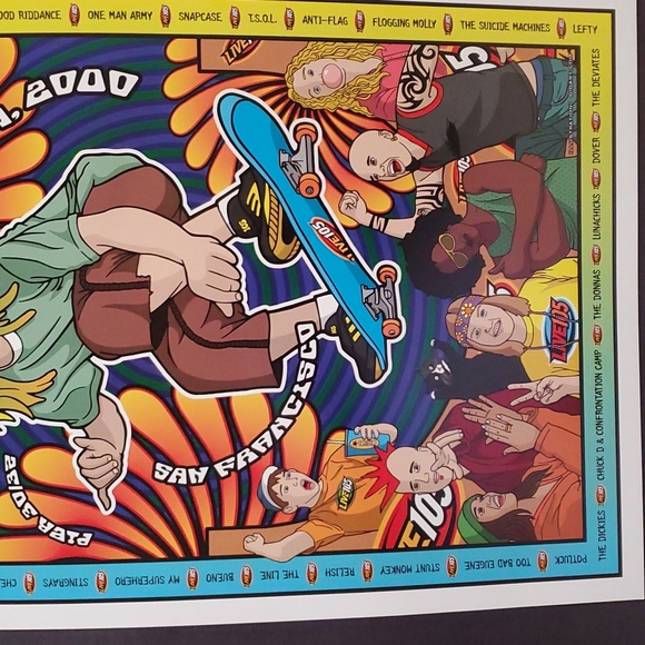 Vans Warped Tour 2000 Event Poster - Picture 3 of 3